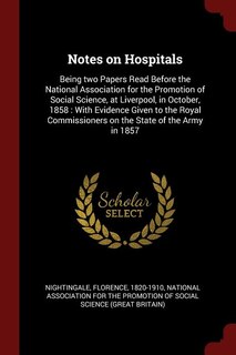 Front cover_Notes on Hospitals