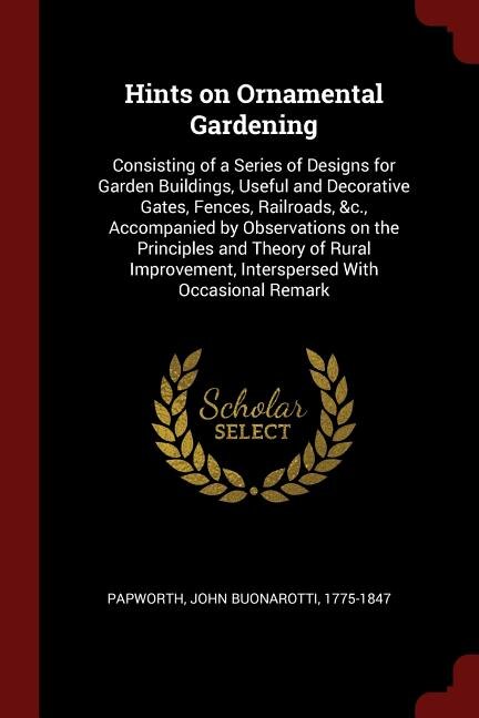 Front cover_Hints on Ornamental Gardening