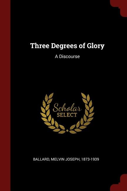Front cover_Three Degrees of Glory
