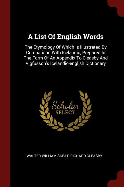 Couverture_A List Of English Words