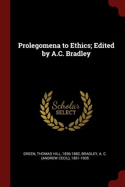 Front cover_Prolegomena to Ethics; Edited by A.C. Bradley