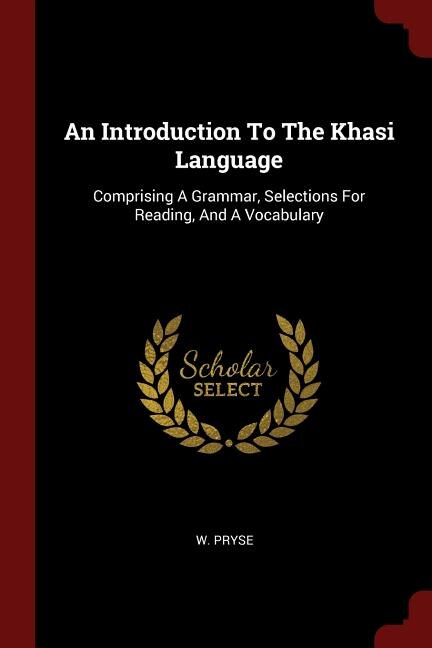 Front cover_An Introduction To The Khasi Language