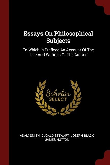 Front cover_Essays On Philosophical Subjects