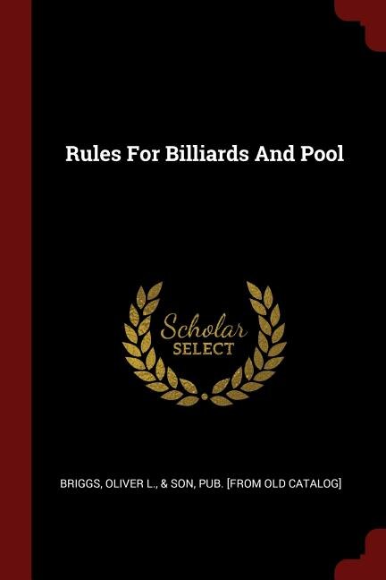 Front cover_Rules For Billiards And Pool