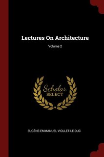 Front cover_Lectures On Architecture; Volume 2