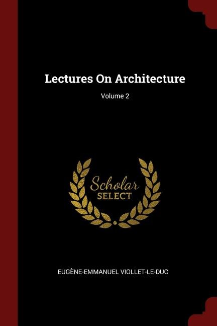 Front cover_Lectures On Architecture; Volume 2
