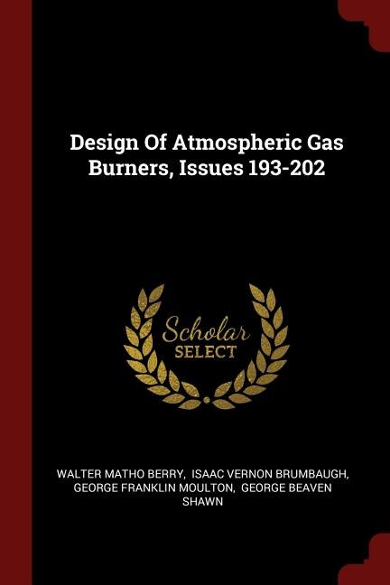Front cover_Design Of Atmospheric Gas Burners, Issues 193-202