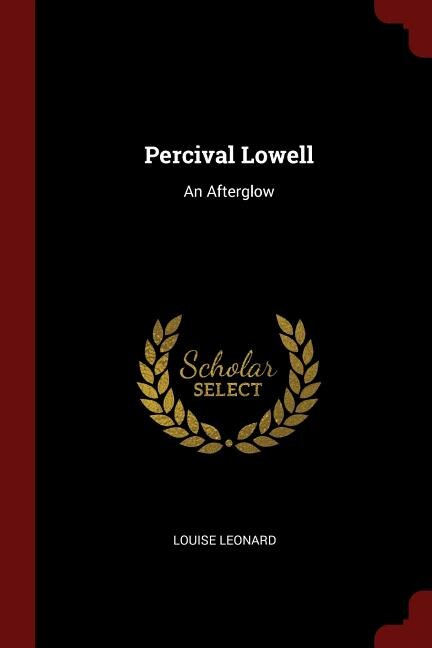 Front cover_Percival Lowell