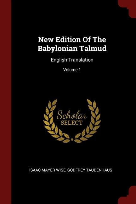 Front cover_New Edition Of The Babylonian Talmud