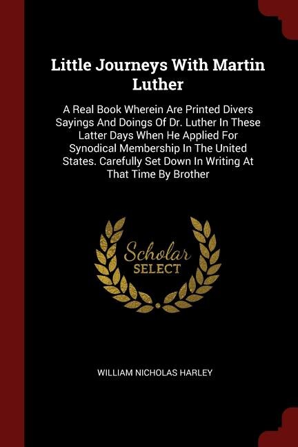 Front cover_Little Journeys With Martin Luther