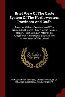 Front cover_Brief View Of The Caste System Of The North-western Provinces And Oudh