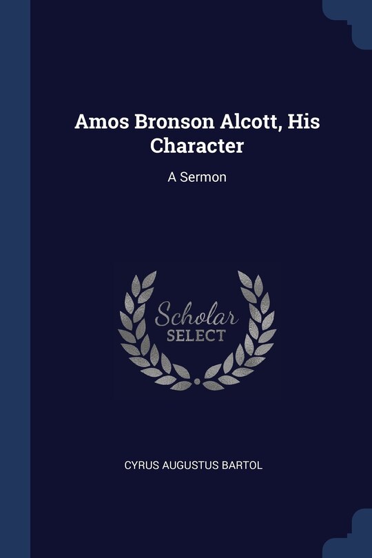 Couverture_Amos Bronson Alcott, His Character