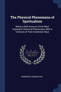Couverture_The Physical Phenomena of Spiritualism