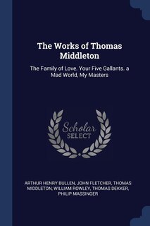 Couverture_The Works of Thomas Middleton