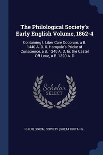 Front cover_The Philological Society's Early English Volume, 1862-4