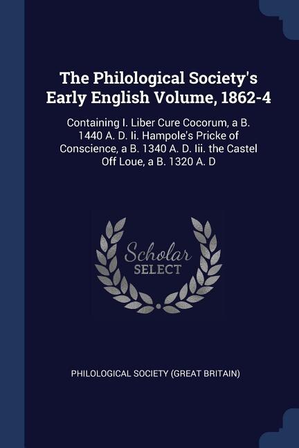 Front cover_The Philological Society's Early English Volume, 1862-4