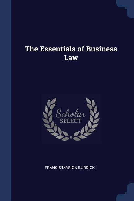 Front cover_The Essentials of Business Law