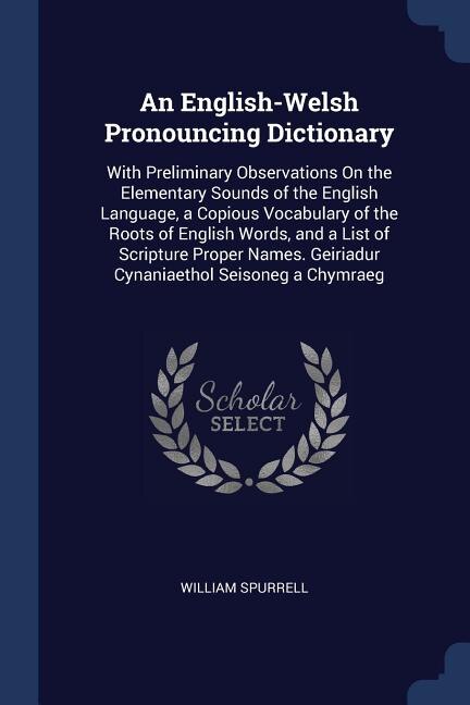 Couverture_An English-Welsh Pronouncing Dictionary