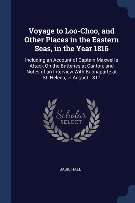 Couverture_Voyage to Loo-Choo, and Other Places in the Eastern Seas, in the Year 1816