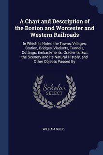 Front cover_A Chart and Description of the Boston and Worcester and Western Railroads