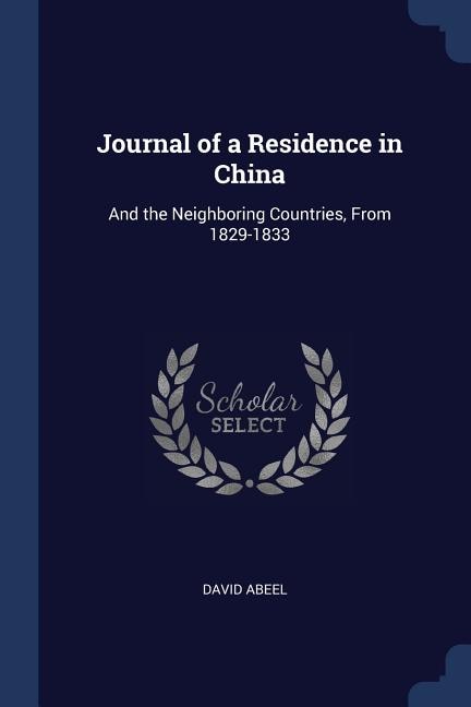 Couverture_Journal of a Residence in China