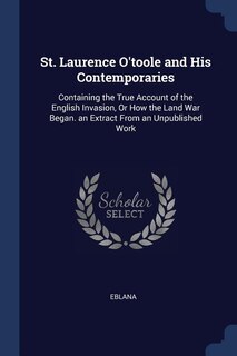 Front cover_St. Laurence O'toole and His Contemporaries