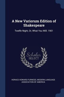 Front cover_A New Variorum Edition of Shakespeare