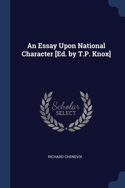 Couverture_An Essay Upon National Character [Ed. by T.P. Knox]