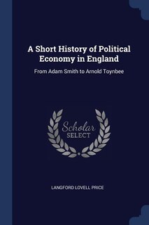 Couverture_A Short History of Political Economy in England