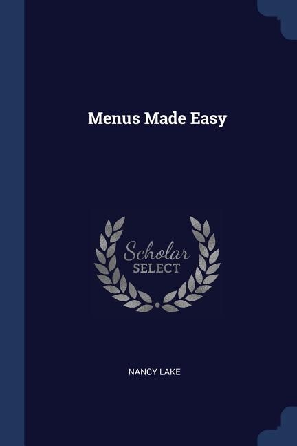 Front cover_Menus Made Easy