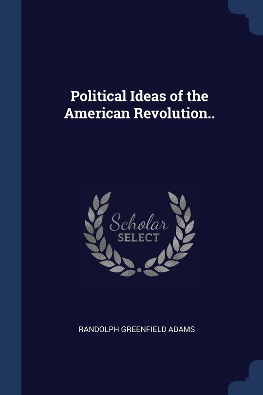 Couverture_Political Ideas of the American Revolution..