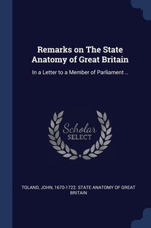 Front cover_Remarks on The State Anatomy of Great Britain