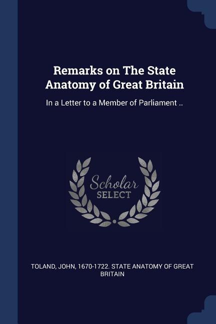 Front cover_Remarks on The State Anatomy of Great Britain