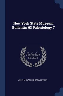 Couverture_New York State Museum Bullentin 63 Palentology 7