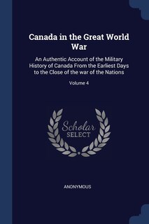 Couverture_Canada in the Great World War