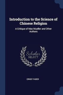 Front cover_Introduction to the Science of Chinese Religion