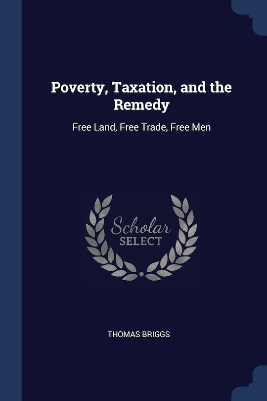 Couverture_Poverty, Taxation, and the Remedy