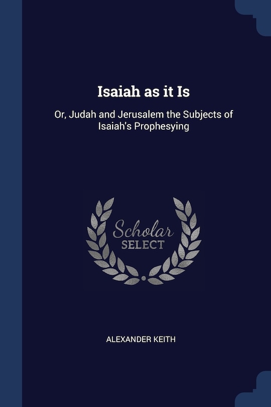 Front cover_Isaiah as it Is