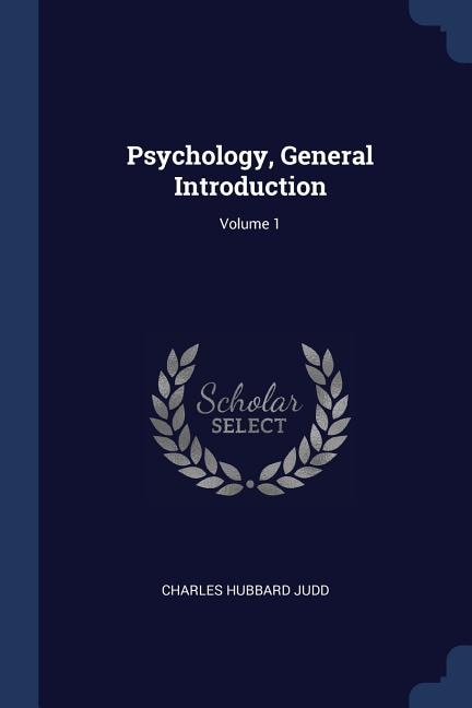 Couverture_Psychology, General Introduction; Volume 1