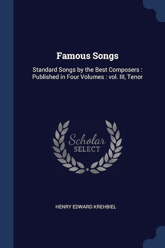 Front cover_Famous Songs