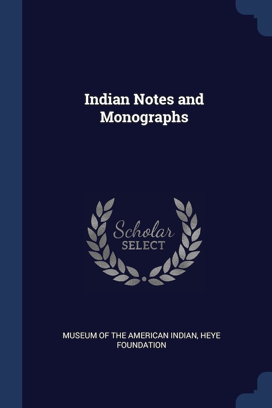 Couverture_Indian Notes and Monographs