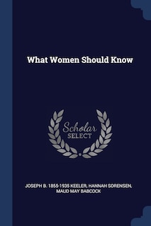Front cover_What Women Should Know