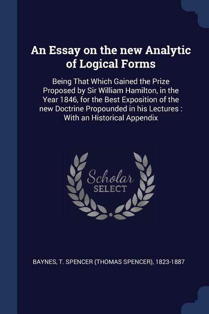 Front cover_An Essay on the new Analytic of Logical Forms