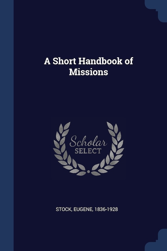 Front cover_A Short Handbook of Missions