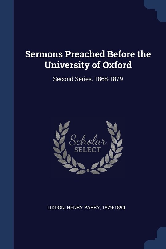 Couverture_Sermons Preached Before the University of Oxford