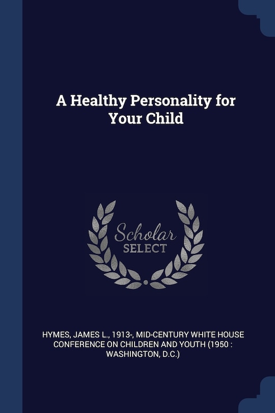 Front cover_A Healthy Personality for Your Child