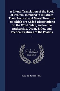 Front cover_A Literal Translation of the Book of Psalms