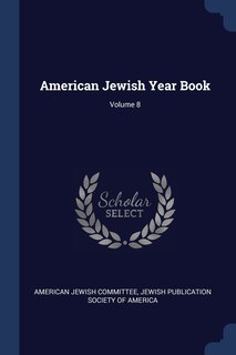 Couverture_American Jewish Year Book; Volume 8