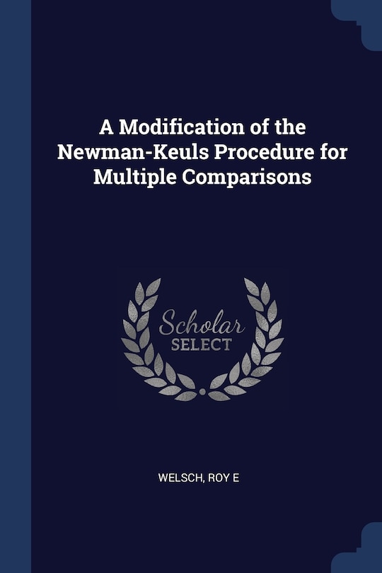 Front cover_A Modification of the Newman-Keuls Procedure for Multiple Comparisons