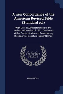 Front cover_A new Concordance of the American Revised Bible (Standard ed.)